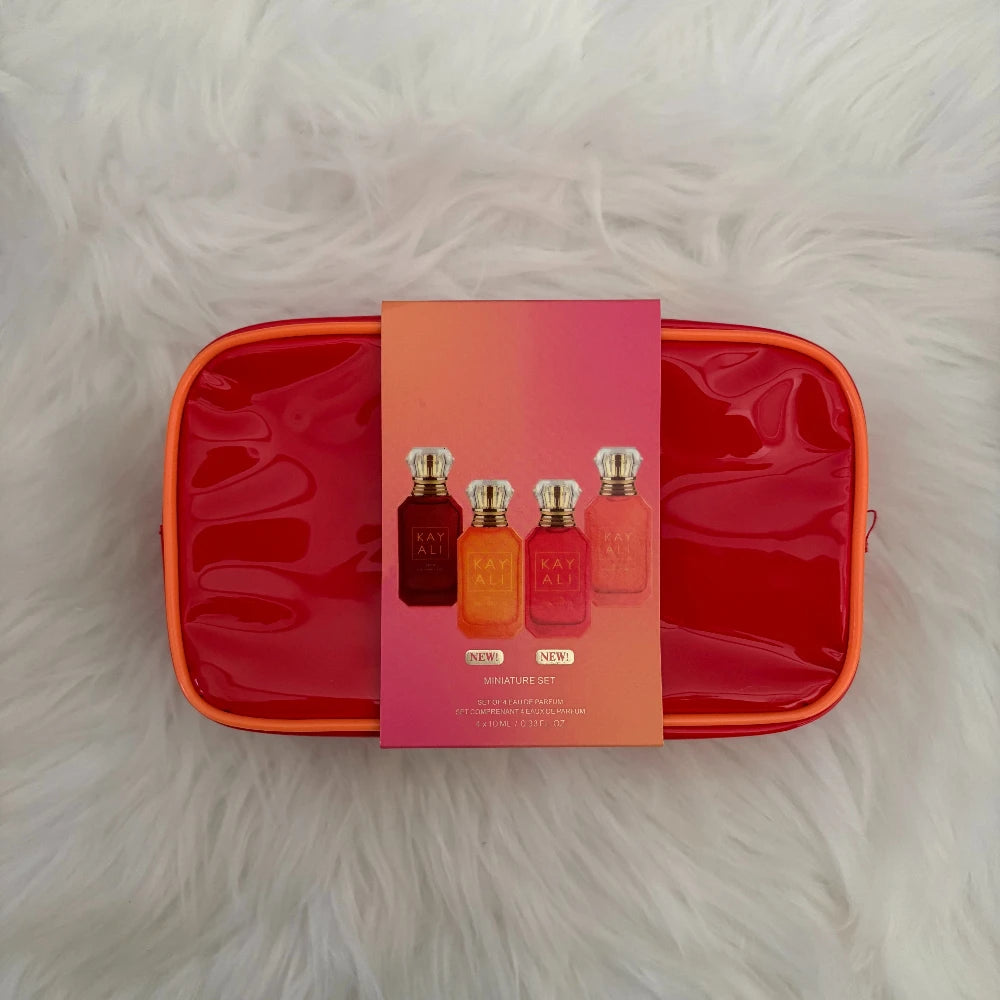 Set KAYALI Eden di 4 mini profumi: irresistibili fragranze fruttate e floreali da donna, perfette da portare in viaggio!
